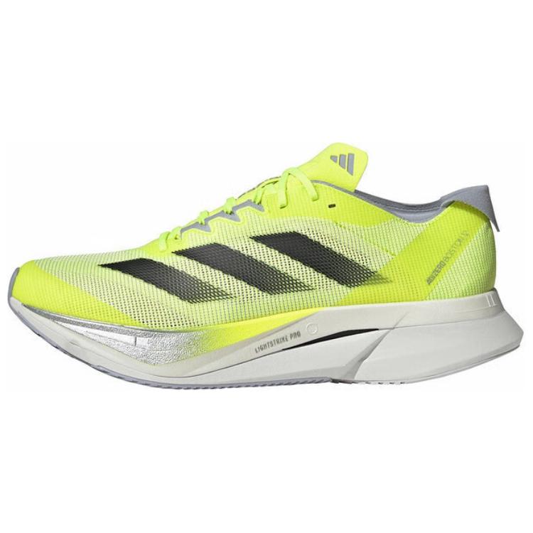Adidas Adizero Boston 12 Lucid Lemon Core Black Silver Metallic