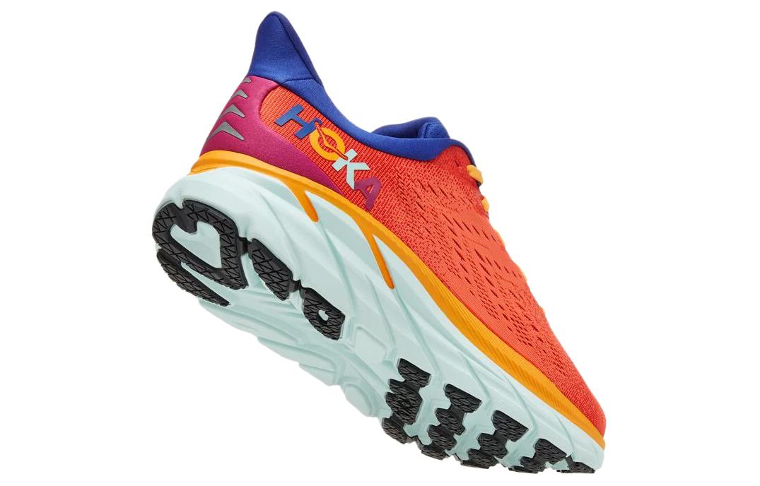 HOKA ONE ONE Clifton 8 Fiesta Orange Purple