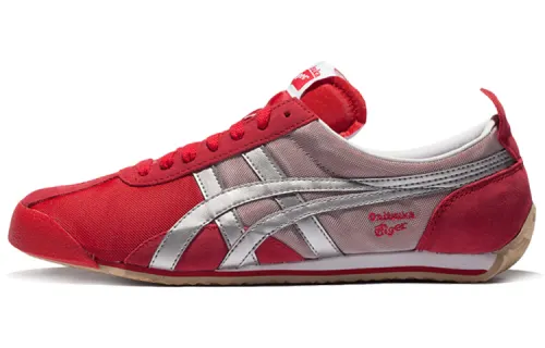 Onitsuka Tiger Running Shoes Unisex Low Top White/Red/Silver