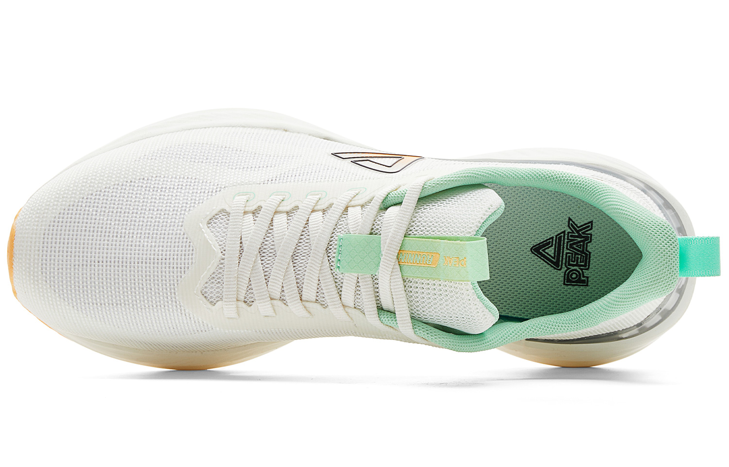 PEAK Lightweight Rebound Anti Rollover Low top Running Shoes Men’s Ivory Green