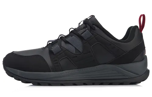 Li Ning Synthetic Leather Cushioning Slip Resistant Abrasion Resistant Lightweight Low top Running Shoes Unisex