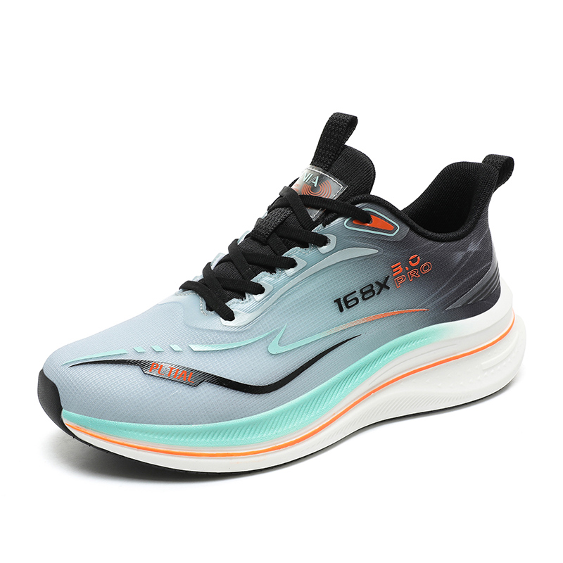 PALATIAL Light Breeze Running Shoes Unisex Low Top Gray Black/Neon Green/Black Purple/White Orange/Orange Red/Youth Green