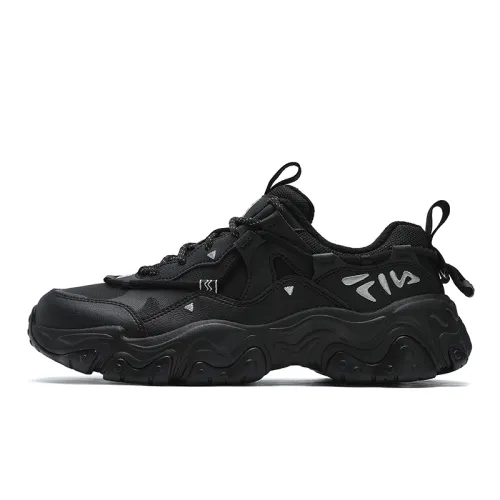 FILA Cat Paw 5 Height Increasing Low top Chunky Sneakers Men's Black