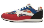 LiNing Cushioning Breathable Abrasion Resistant Slip Resistant Low top Running Shoes Women's Red White Blue