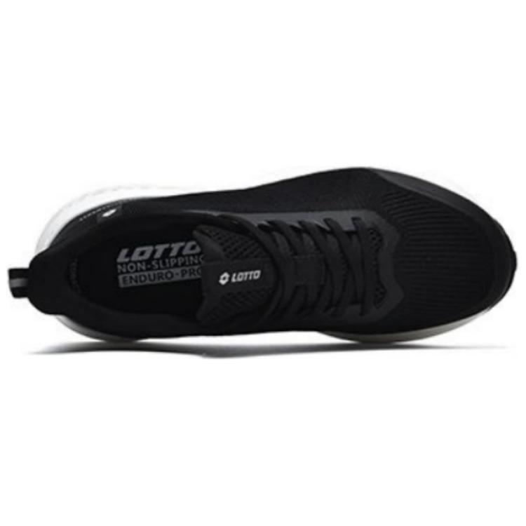 LOTTO Slip Resistant Abrasion Resistant Low top Running Shoes Women’s Black White