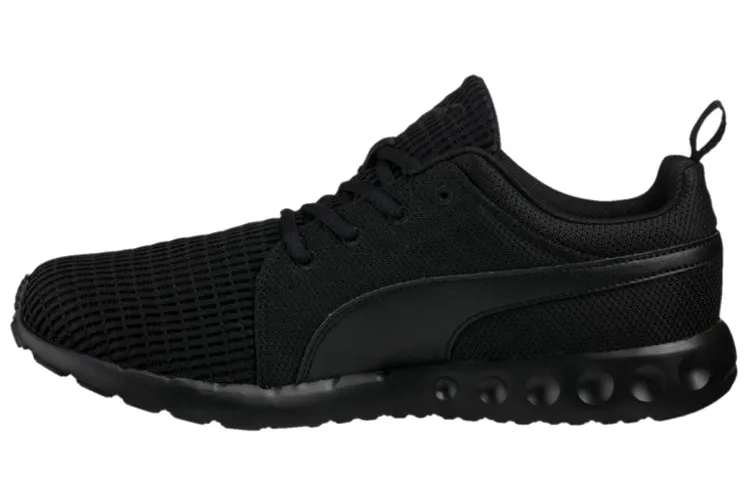 PUMA Carson Mesh Slip Resistant Lightweight Low top Casual Running Shoes Unisex Black