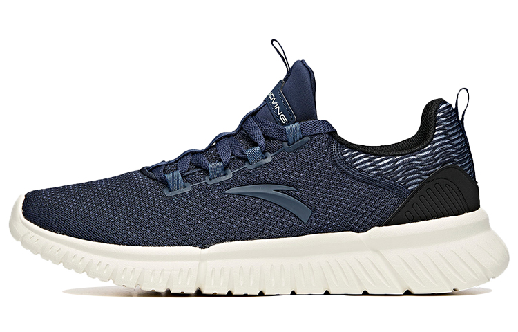 Anta Cushioning Slip Resistant Abrasion Resistant Breathable Low top Running Shoes Men’s Coastal Blue
