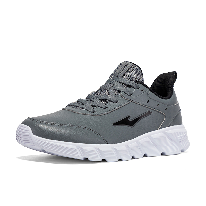 Erke Slip Resistant Abrasion Resistant Low top Casual Running Shoes Men’s Gray Black