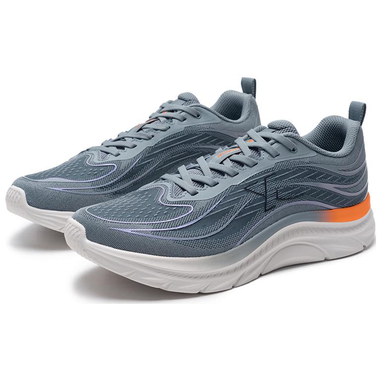 XTEP Breathable Mesh Cushioning Slip Resistant Low top Casual Running Shoes Men’s Blue