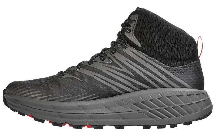 HOKA ONE ONE Speedgoat Mid Gore Tex 2 Black Grey Red