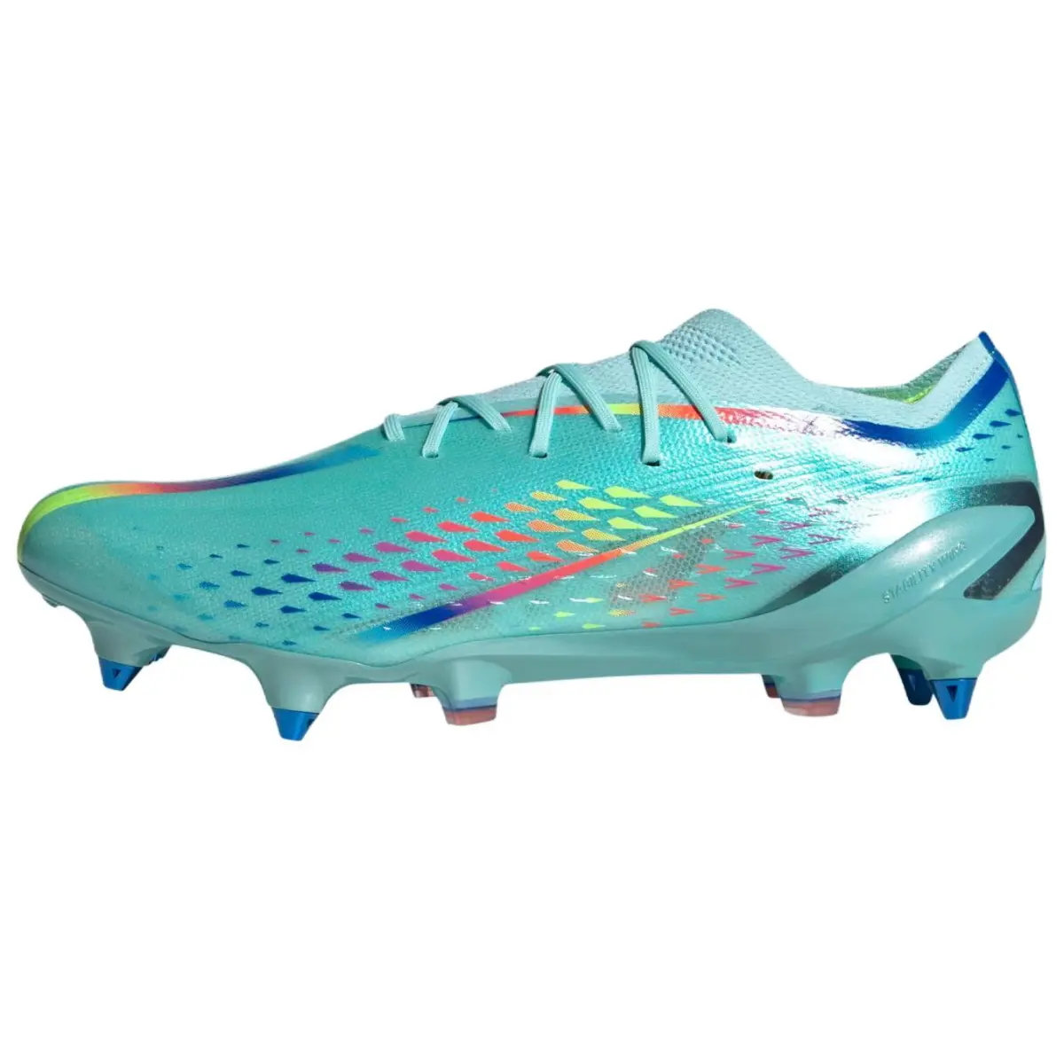 Adidas X Speedportal.1 Slip Resistant Abrasion Resistant Soccer Shoes Unisex Aqua Green