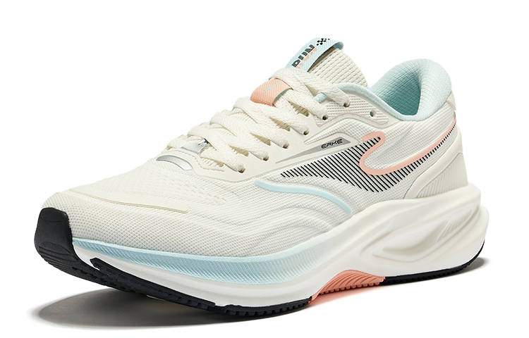 Erke Cushioning, Wear Resistant Low top Running Shoes Women’s Microcrystal White Tranquil Blue