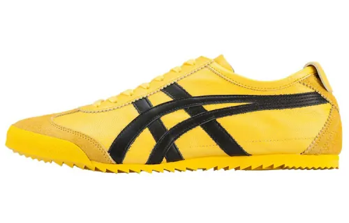 Onitsuka Tiger MEXICO 66 Deluxe Lightweight Low top Running Shoes Women's Bright Yellow Comfortable Vintage