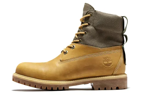 Timberland 6 Inch Premium Waterproof ReBOTL Boot 'Wheat Nubuck And Fabric'
