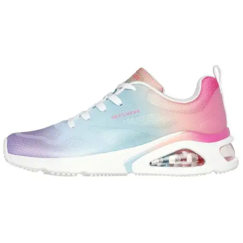 Skechers Low top Casual Running Shoes Women's White Pink Blue