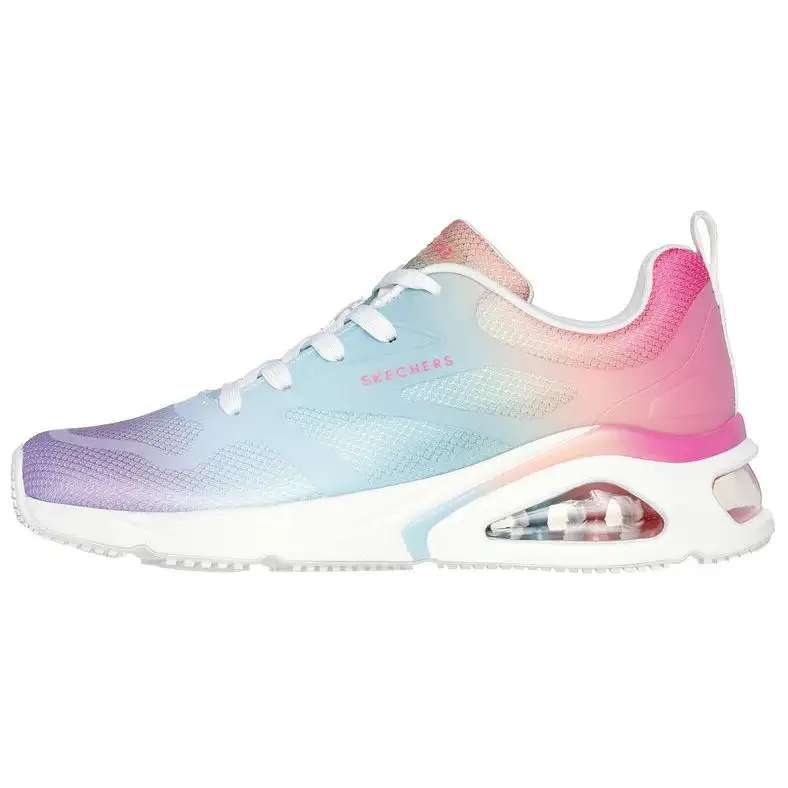 Skechers Low top Casual Running Shoes Women's White Pink Blue