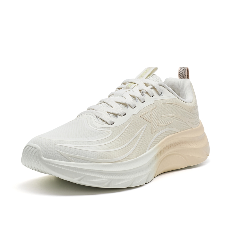 XTEP Cushioning Rebound Low top Casual Running Shoes Women’s White Gray Orange