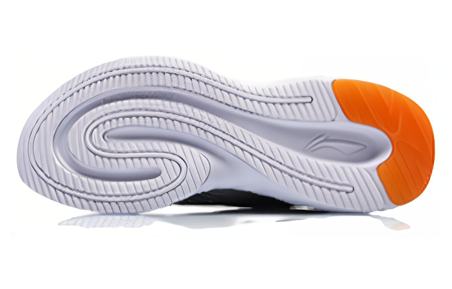 Li Ning Comfortable Abrasion Resistant Breathable Low top Running Shoes Men’s Gray Black