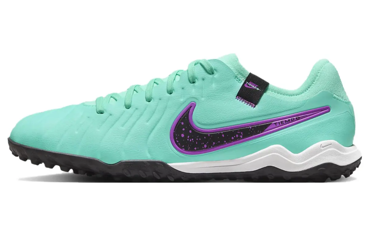 Nike Tiempo Legend 10 TF Turf Soccer Shoes Men's Purple Green