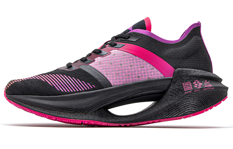 Li Ning Shadow Essential Lightweight Coverage Low top Running Shoes Women's Black Purple