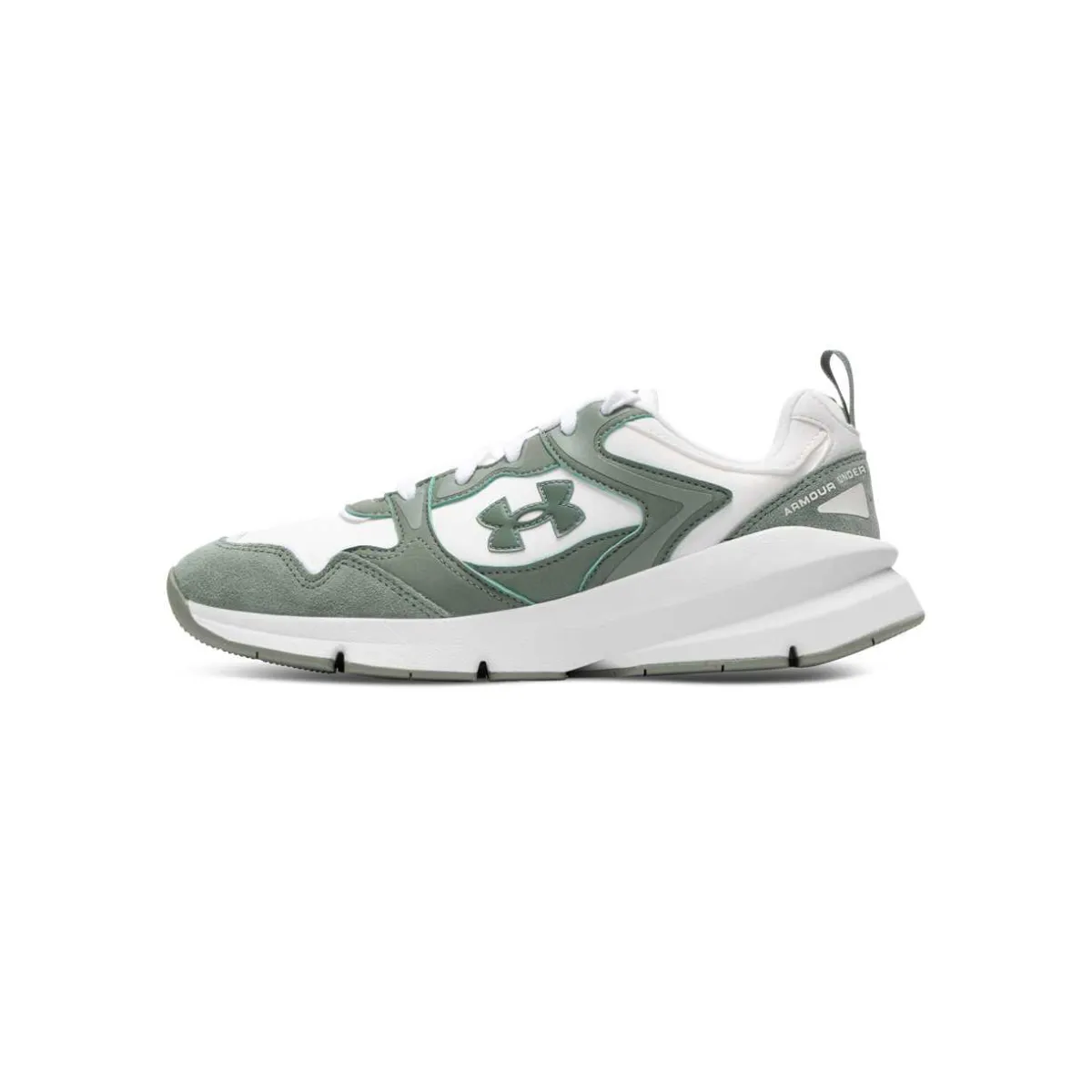 Under Armour Suede Low top Casual Shoes Unisex White Green