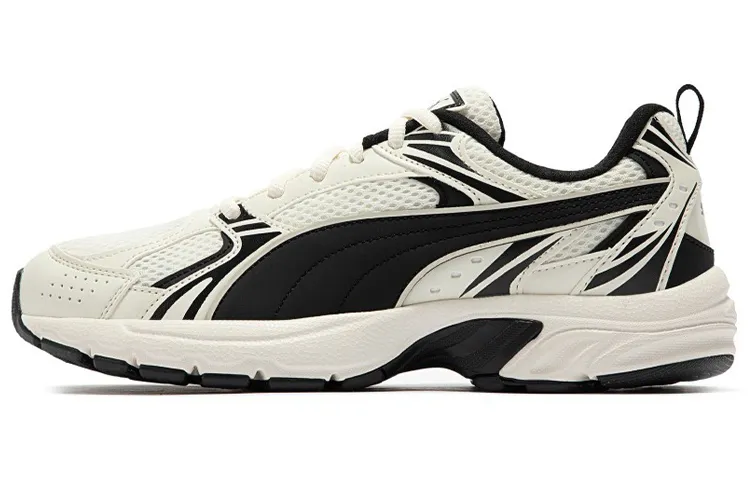 PUMA Milenio Low top Casual Running Shoes Unisex Beige White Black