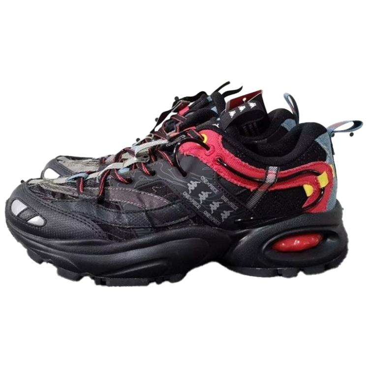 Kappa Slip Resistant Abrasion Resistant Slip Resistant Abrasion Resistant Low top Casual Running Shoes Unisex Black