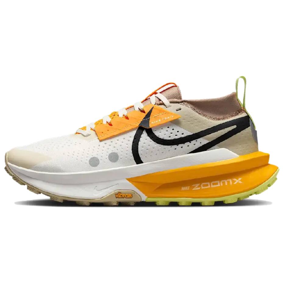 Nike Zegama 2 Slip Resistant Abrasion Resistant Low top Trail Running Shoes Women’s White Gray Yellow