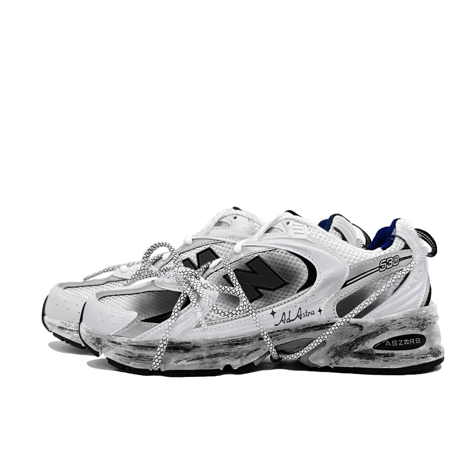 New Balance NB 530 Low top Running Shoes Unisex Black White