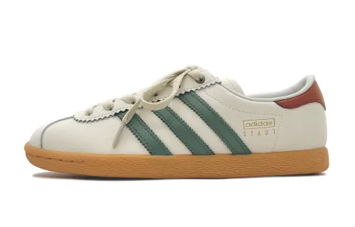 Adidas Originals Stadt Abrasion Resistant Abrasion Resistant Low top Skateboard Shoes Unisex Ecru