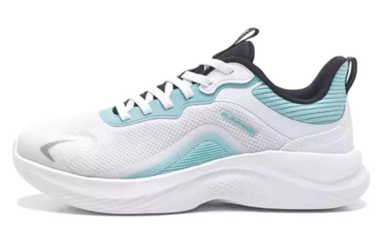 QIAODAN Comfortable Abrasion Resistant Low top Running Shoes Men’s White Cyan