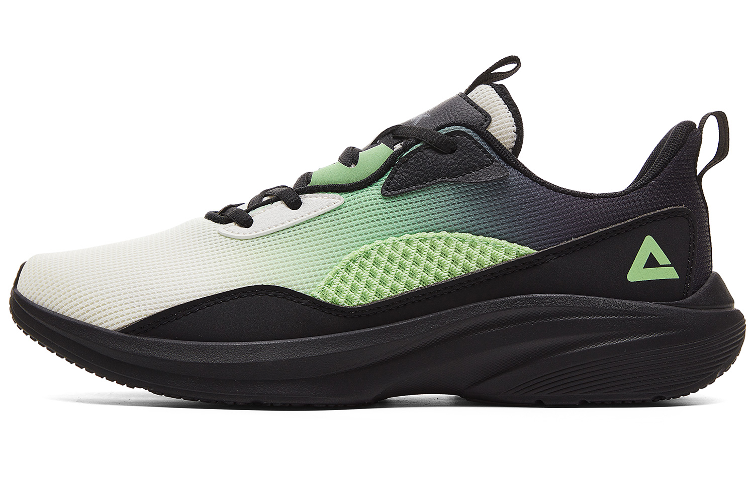 PEAK Cushioning Rebound Abrasion Resistant Breathable Slip Resistant Low top Running Shoes Men’s Green White Black