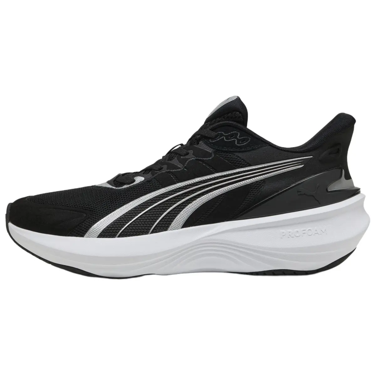 PUMA Pulse Pro Slip Resistant Abrasion Resistant Low top Running Shoes Unisex Black White