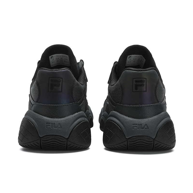 FILA Breathable Balance Rebound Low top Running Shoes Men’s Shadow Black Gray/Black