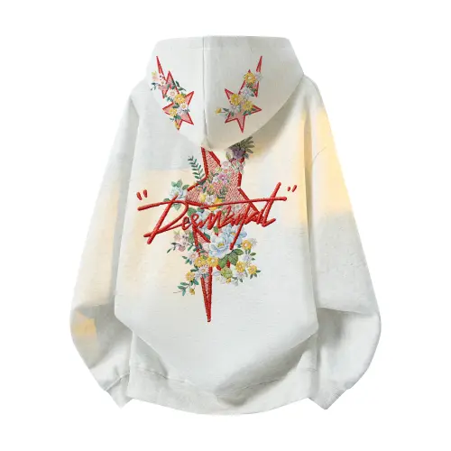 DEERWAY Retro atmospheric comfortable sports suit, hoody for men and women, American style, with embroidery, print, with your logo imprint, loose fit