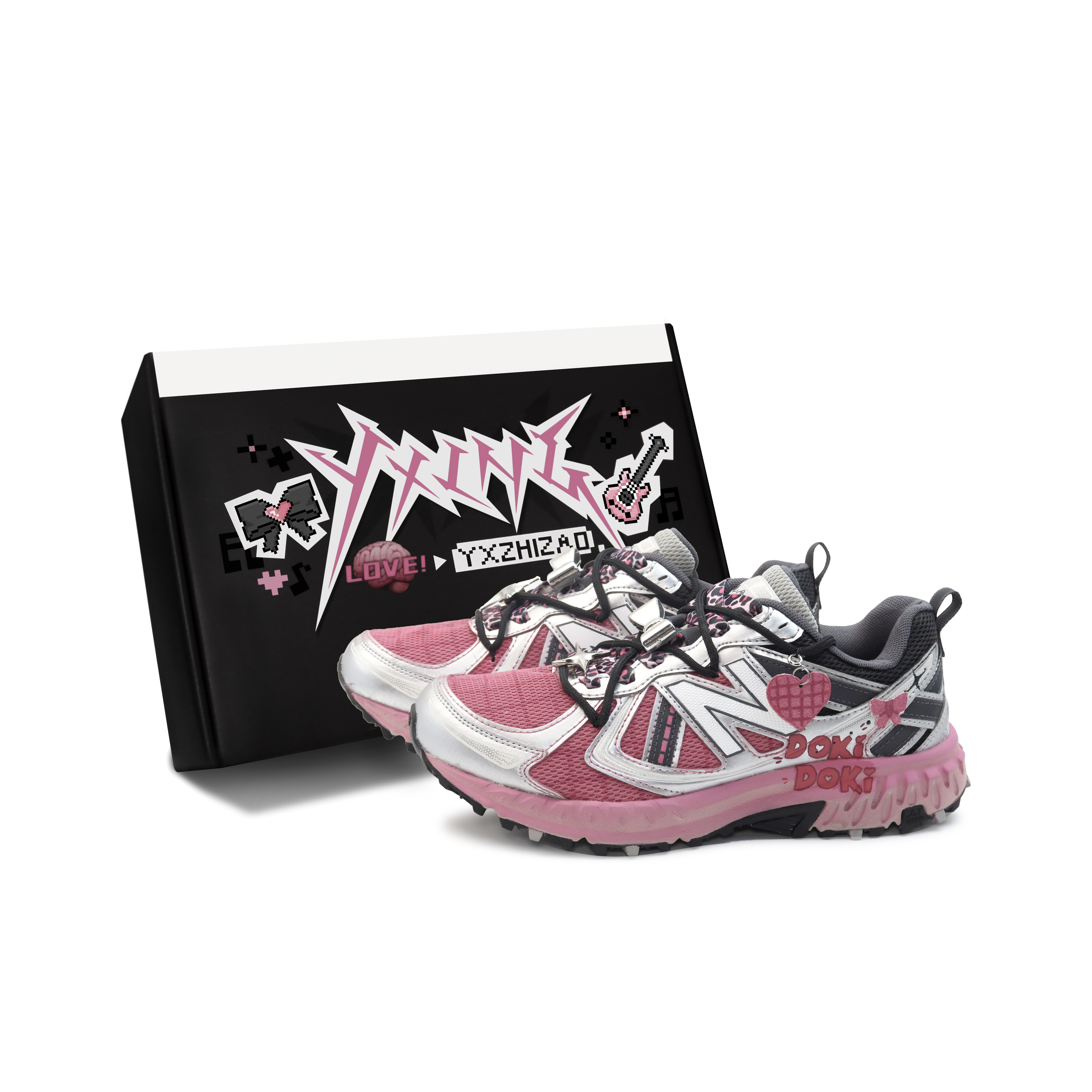 New Balance NB 410 Running Shoes Unisex Black Pink