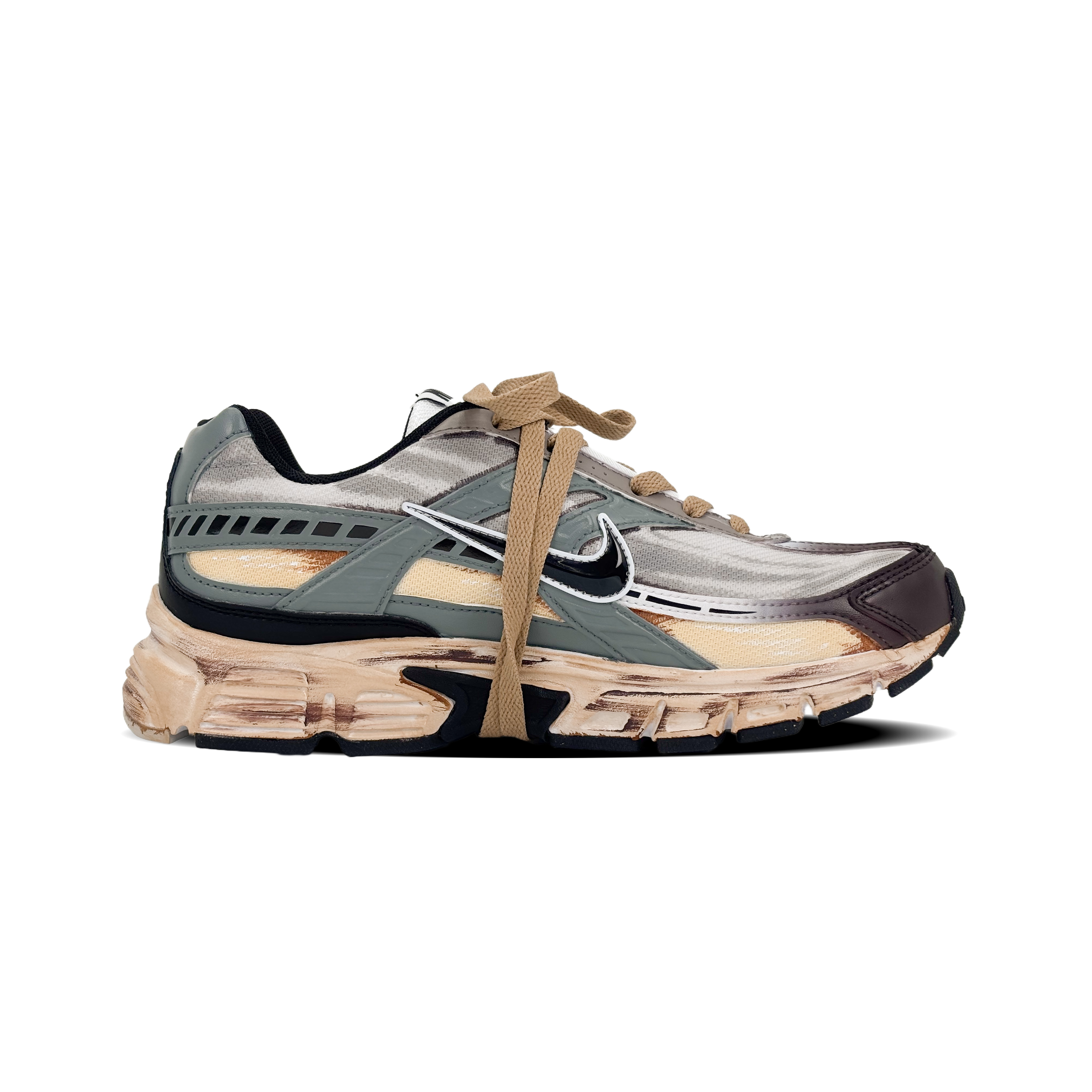 Nike Initiator Low top Running Shoes Men’s Yellow Gray Brown