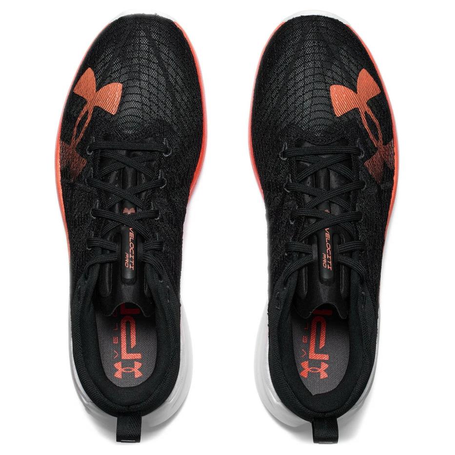 Under Armour Cushioning Low top Racing Running Shoes Unisex Black Orange