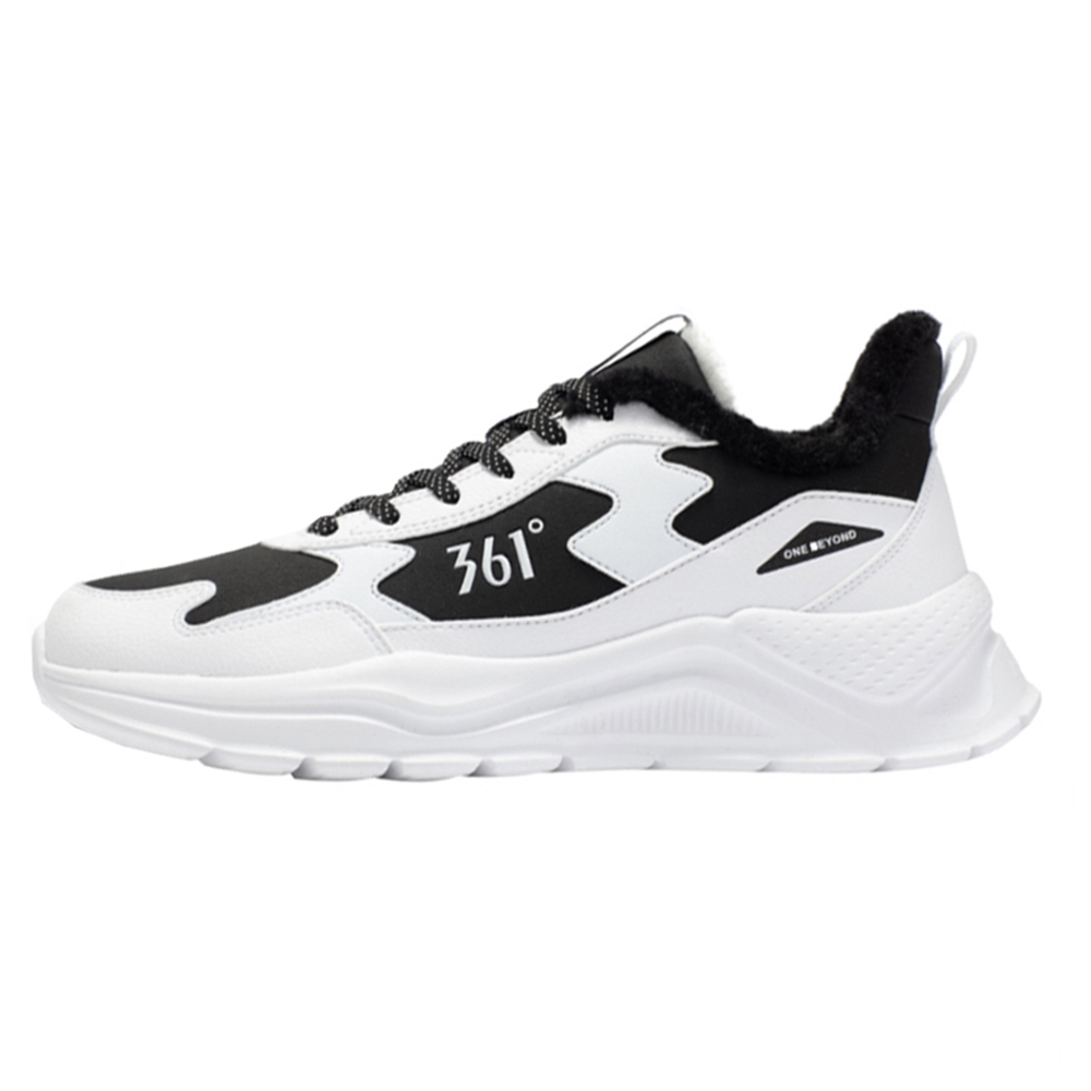 361° Thermal Insulation Fleece Lined Fashion Abrasion Resistant Waterproof Lightweight Low top Running Shoes Men’s