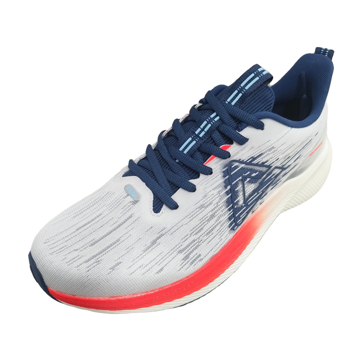 PEAK Gradient Cushioning Slip Resistant Abrasion Resistant Breathable Low top Running Shoes Men’s White Blue
