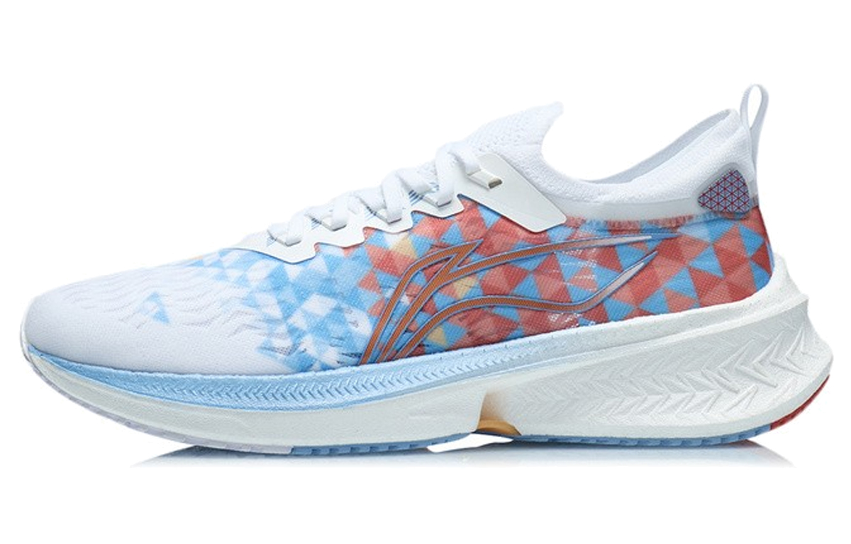 Li Ning Feidian Discovery Breathable Rebound Breathable And Resilient Low top Running Shoes Men’s White
