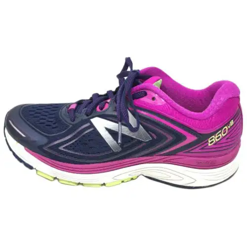 New Balance 860 Comfortable And Trendy Fabric Low top Running Shoes Women's Toxic Berry Purple