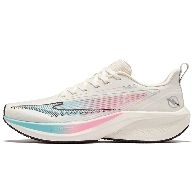 Erke Cushioning, Wear Resistant Low top Running Shoes Men’s Microcrystal White Peach Blossom Pink