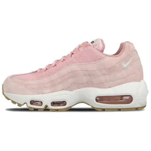 Nike Air Max 95 Comfortable Round Toe Low top Running Shoes Unisex Pink
