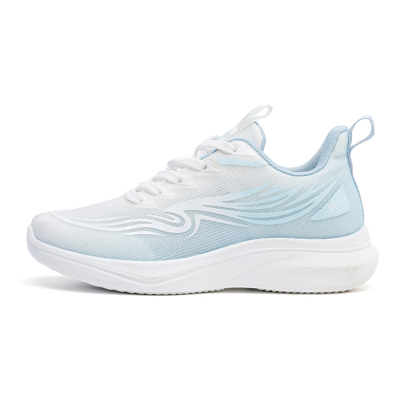 Warrior Cushioning Slip Resistant Abrasion Resistant Low top Casual Training Running Shoes Women’s White Blue