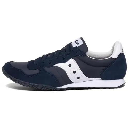 Saucony Vintage Cushioning Slip Resistant Abrasion Resistant Low top Running Shoes Women's Blue White Standard M