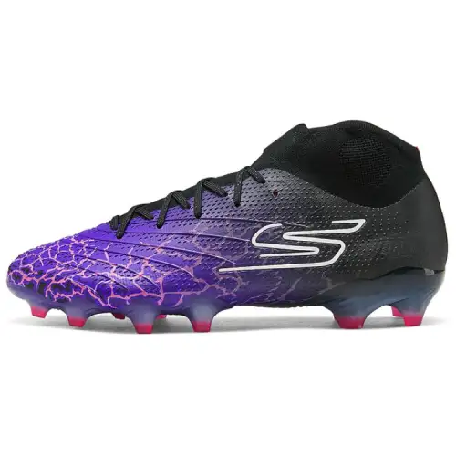 Skechers Artificial Turf Breathable Rebound Breathable And Resilient Soccer Shoes Men's Purple