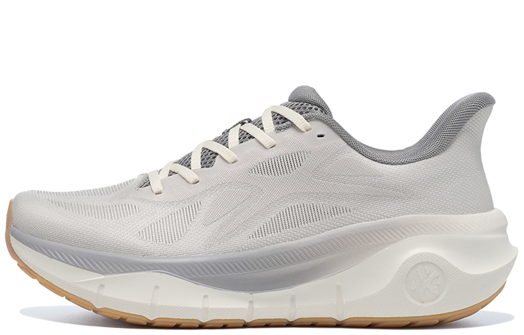BMAI Expedition Thick Path EVA PEBA Blend Thickened Midsole Mid Top Running Shoes Women’s Mist Spirit Gray