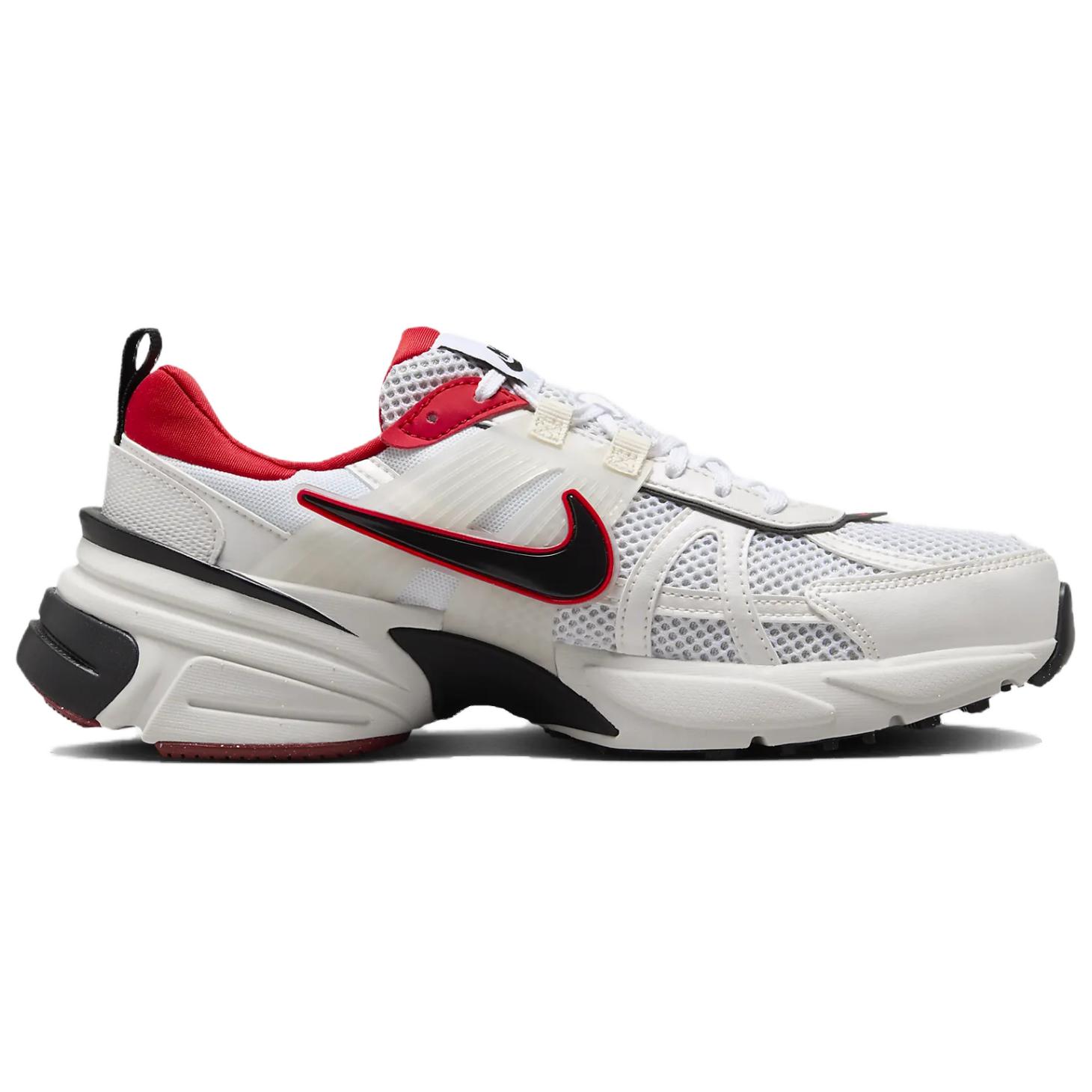 Nike V2K Run Metallic White University Red