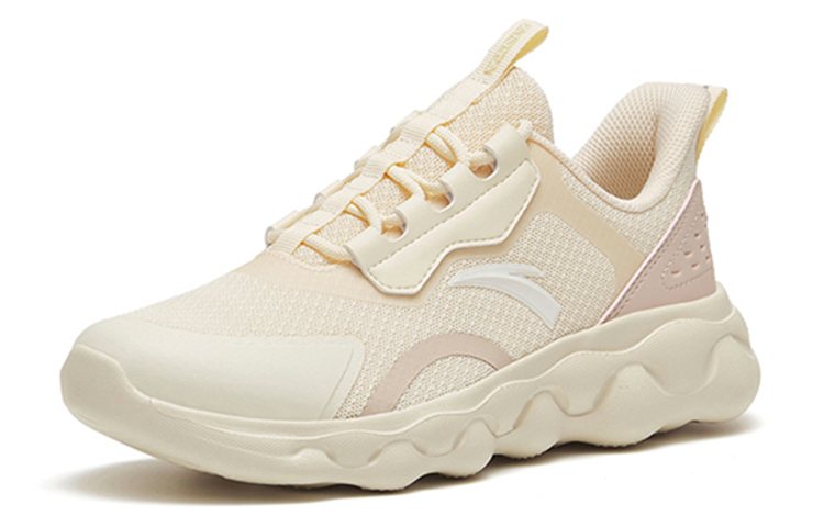 Anta Sheepskin Comfortable Cushioning Slip Resistant Abrasion Resistant Breathable Lightweight Low top Running Shoes
